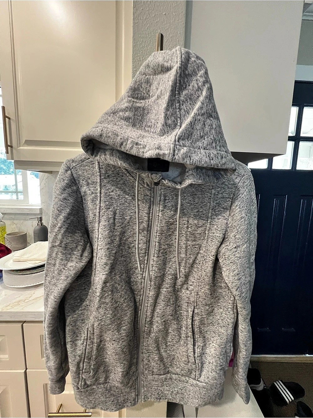FIGS Off-Shift Full-Zip Hoodie Women’s Gray Size Small